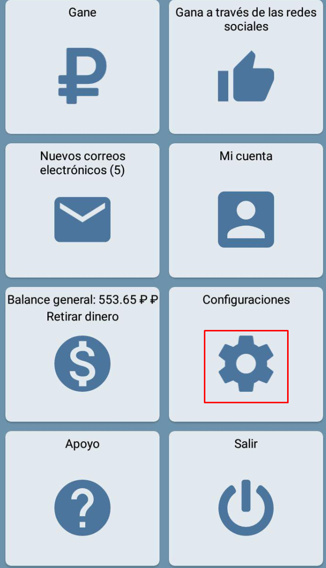 Ganancias móviles IPweb Surf Android