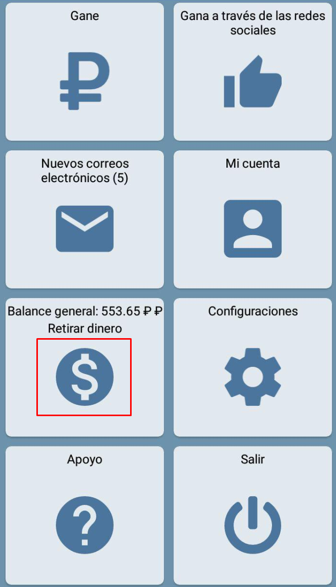 Ganancias móviles IPweb Surf Android